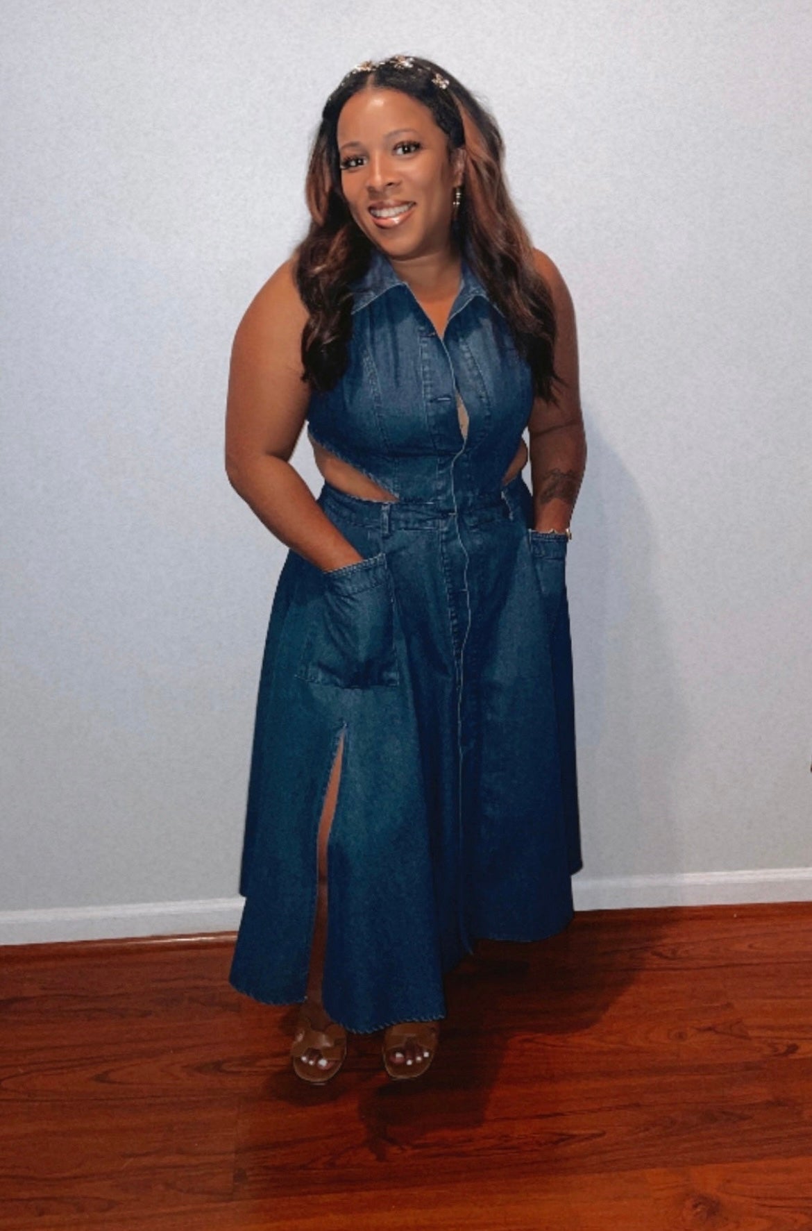 “My World” Denim Dress