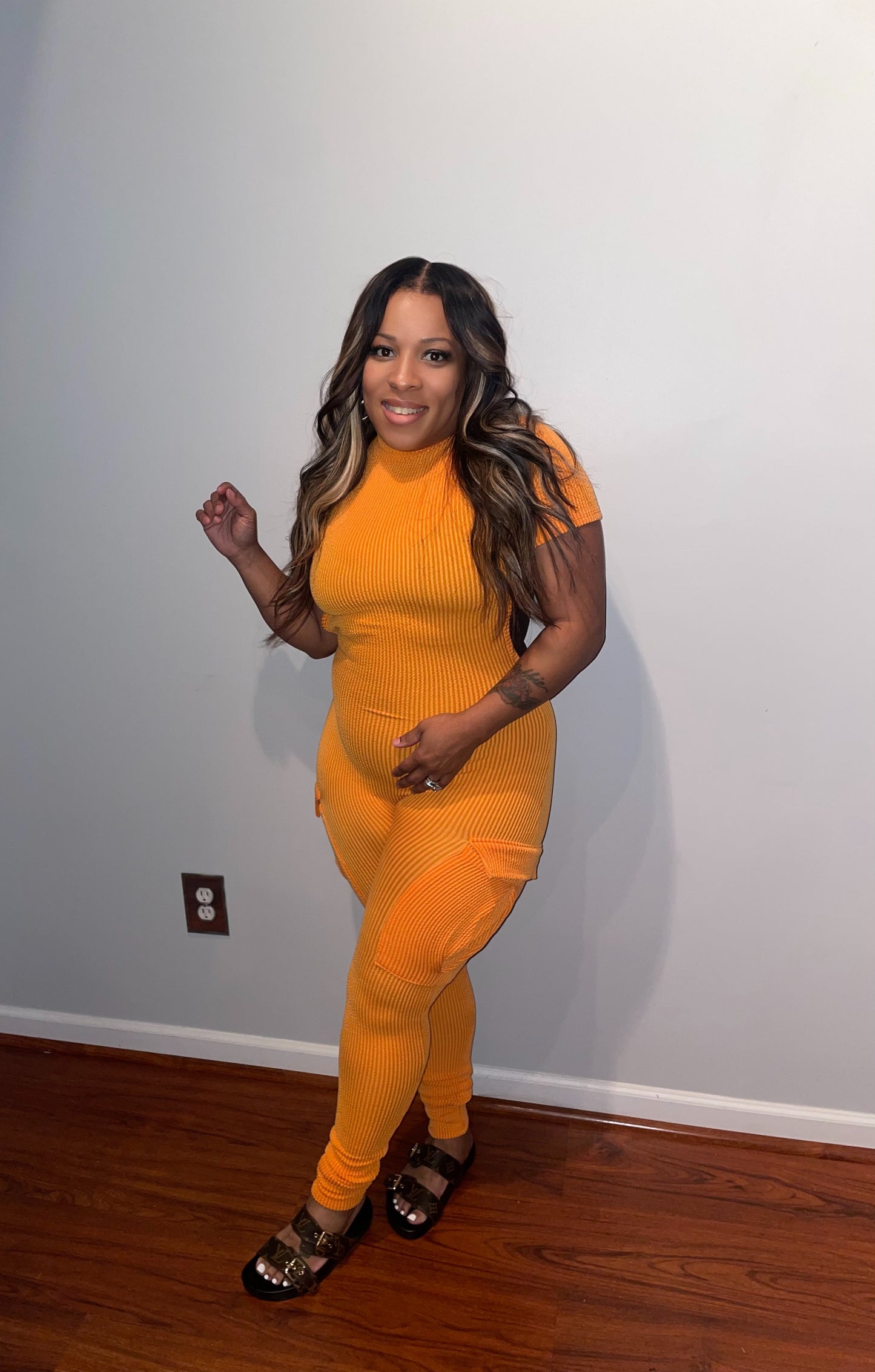 Orange Backout Jumpsuit