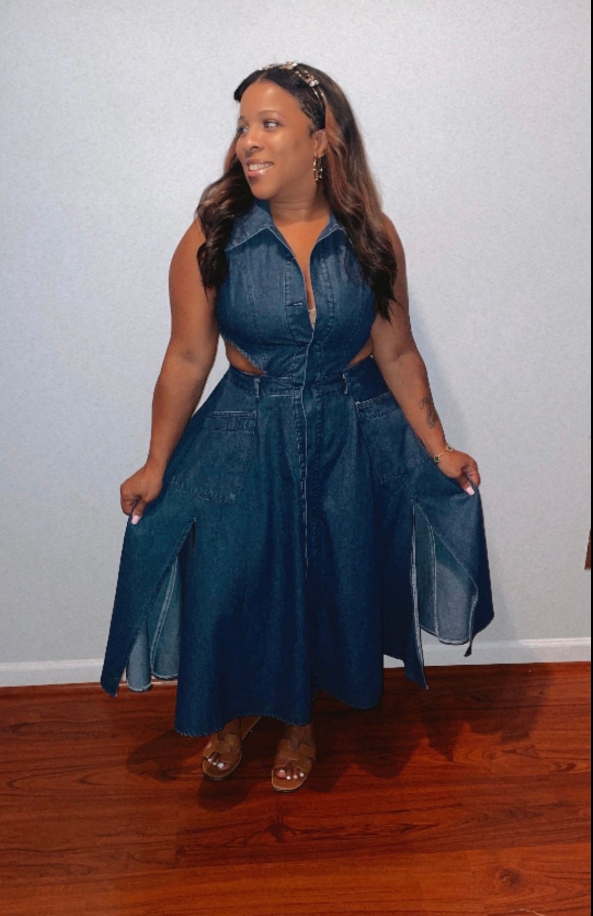 “My World” Denim Dress